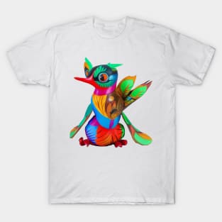 Hummingbird alebrije, AI art T-Shirt